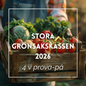 Stora grönsakskassen - 4 veckors Prova-på 2026